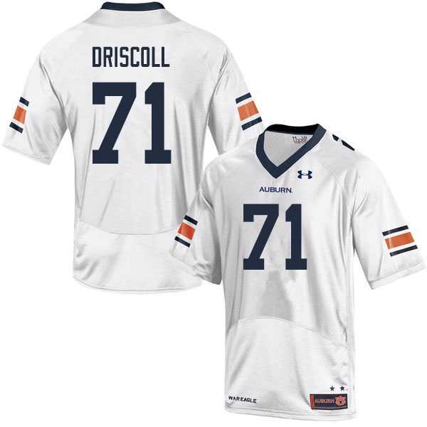 Men's Auburn Tigers #71 Jack Driscoll White 2019 College Stitched Football Jersey